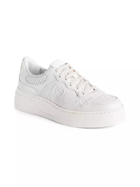 Gucci GG Embossed Leather Sneakers