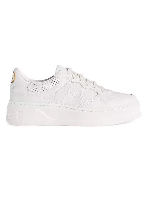 Gucci GG Embossed Leather Sneakers