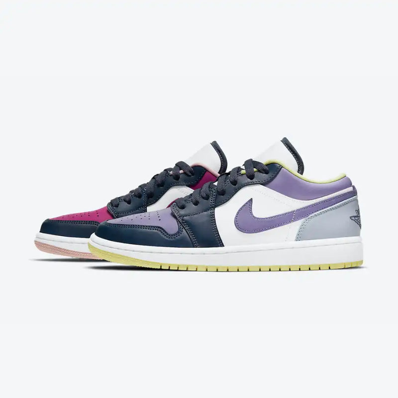 Jordan 1 Low SE Mismatched Purple Magenta