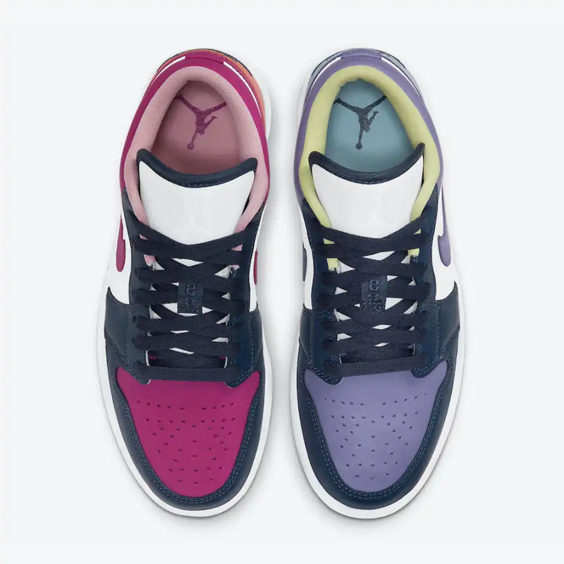 Jordan 1 Low SE Mismatched Purple Magenta