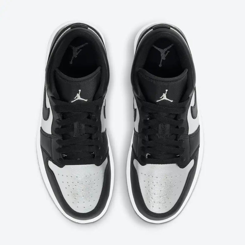 Jordan 1 Low Black Metallic Silver