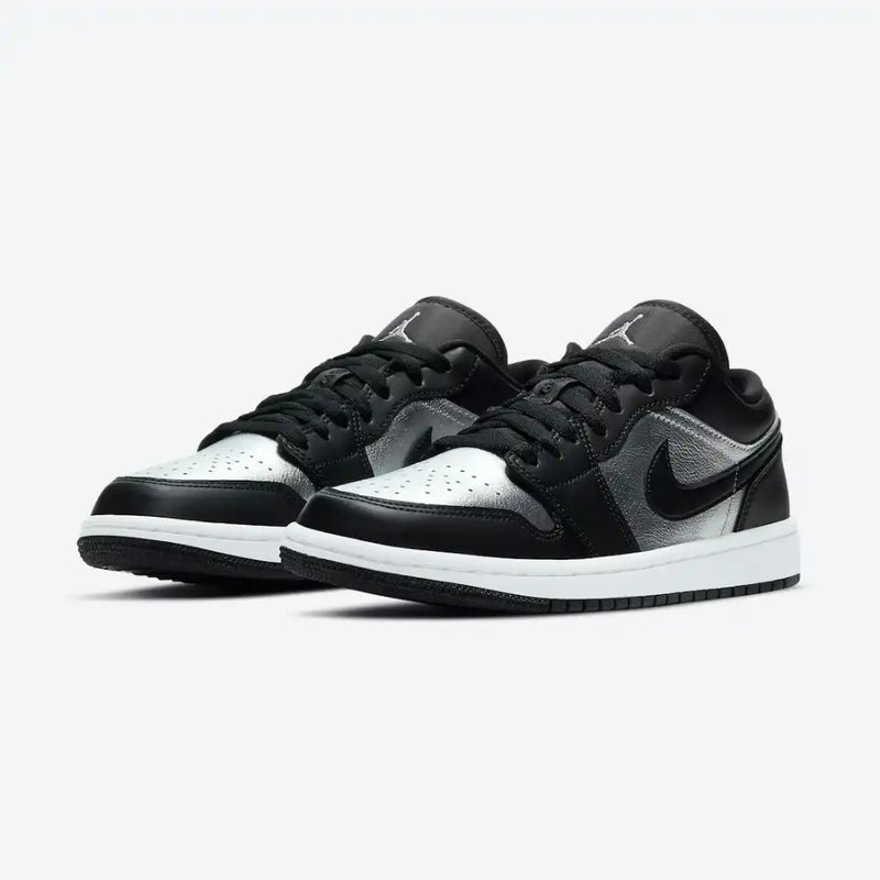 Jordan 1 Low Black Metallic Silver