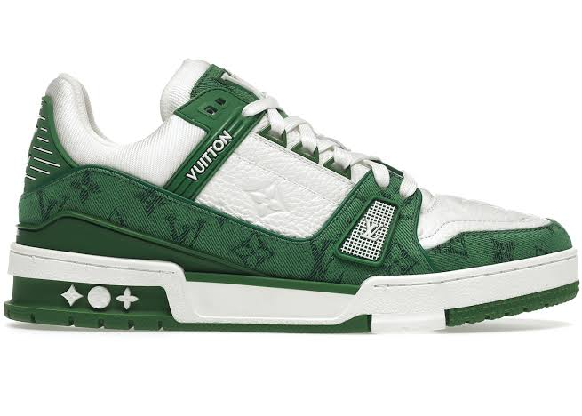 Louis Vuitton Trainer Low Monogram Denim Green