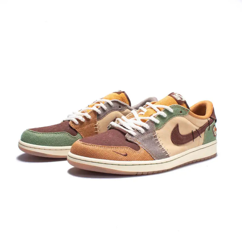 Jordan 1 Low Voodoo Flax and Oil Green x Zion Williamson