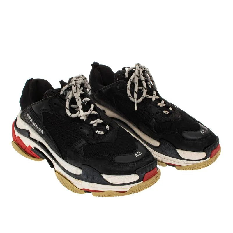 Balenciaga Triple S Black White Red