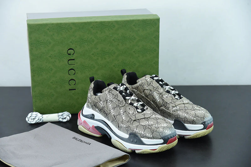 Gucci X Balenciaga The Hacker Project Triple S Beige