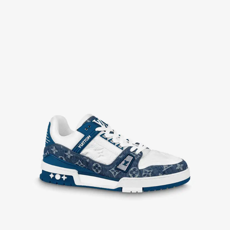 Louis Vuitton Trainer Low Monogram Denim Blue