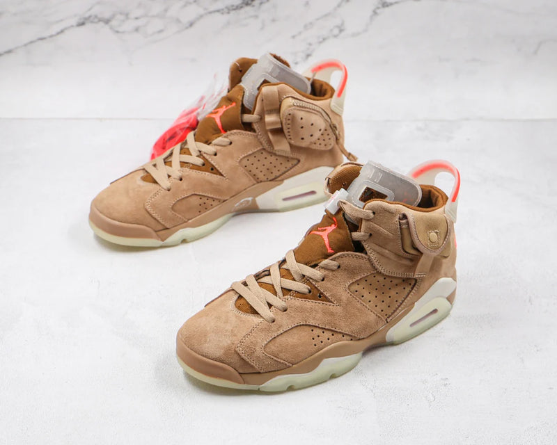 Jordan 6 Retro British Khaki x Travis Scott