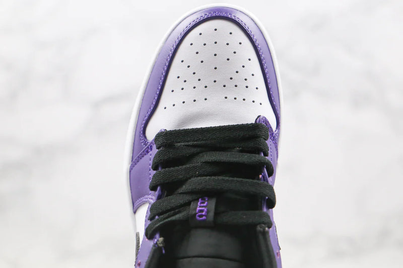 Jordan 1 Low Court Purple White